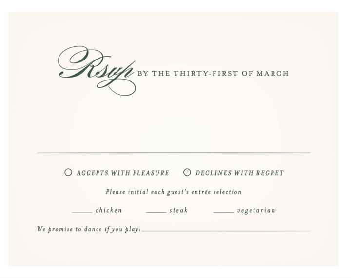 May i see your rsvp card? - 1