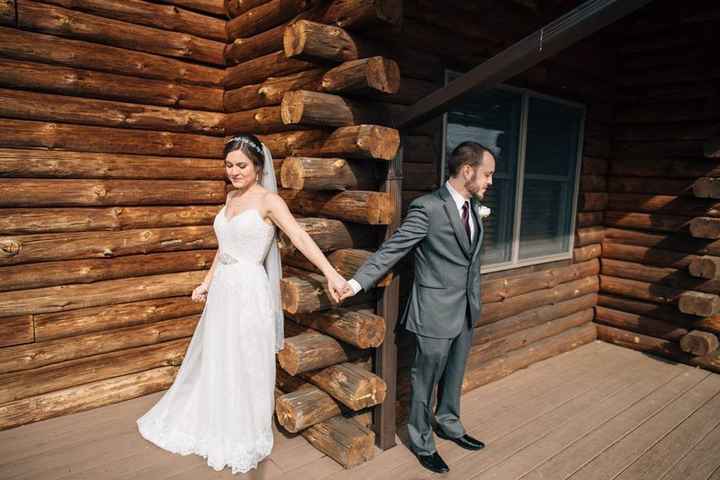 we opted to do a "first touch" rather than a first look and it was super emotional! I'm so happy we 