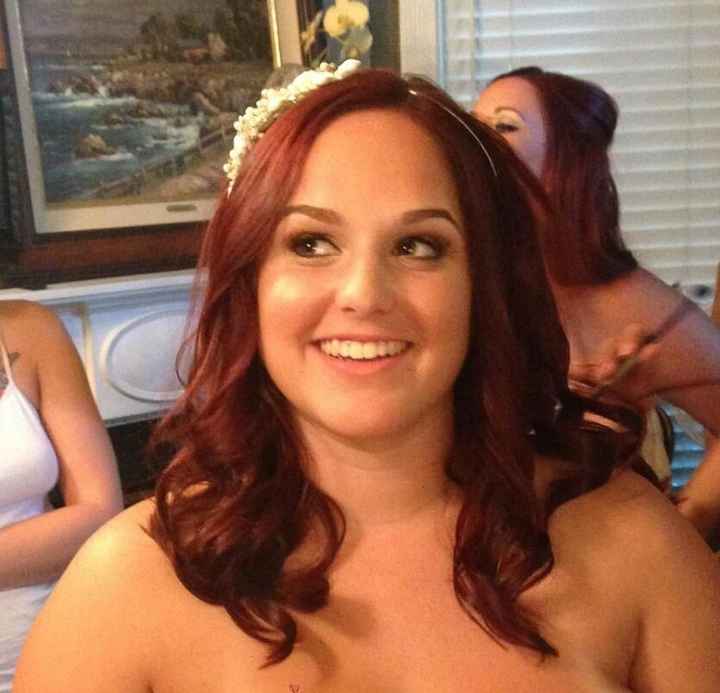 wedding day hair
