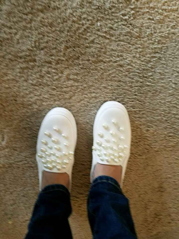 Did anyone wear sneakers on their big day? - 1