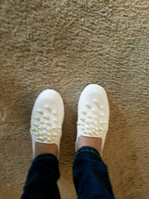 Did anyone wear sneakers on their big day? 6
