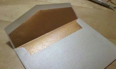 i actually did it!  Lined my own envelopes YAY!  Pics & Notes inside for those who asked.  :O)