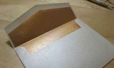 i actually did it!  Lined my own envelopes YAY!  Pics & Notes inside for those who asked.  :O)