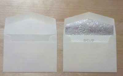 i actually did it!  Lined my own envelopes YAY!  Pics & Notes inside for those who asked.  :O)