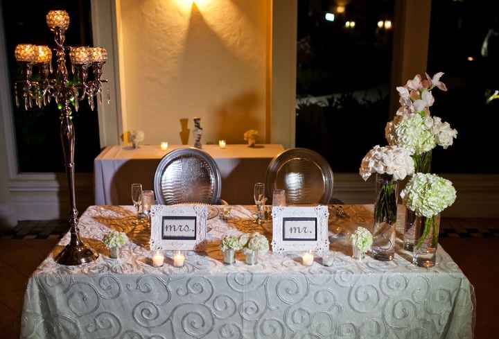Sweetheart table!
