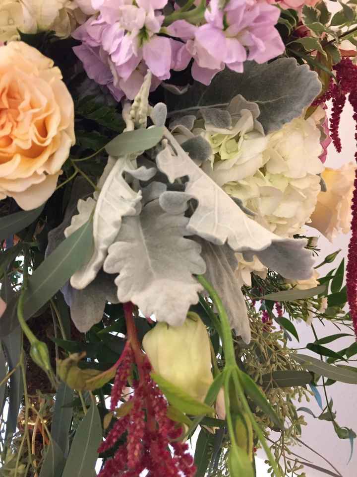 Sneak peak of our centerpieces!