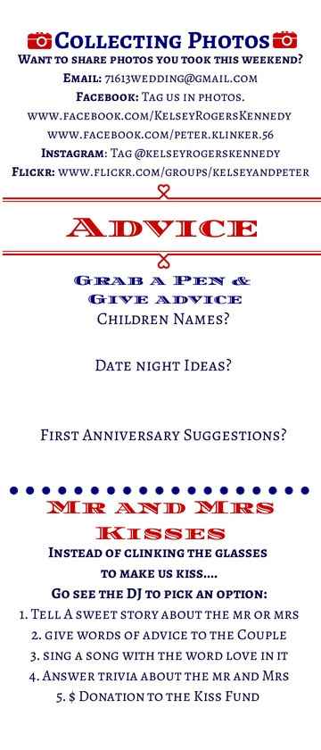 Menu Cards