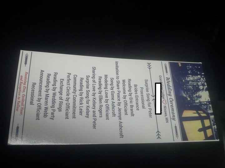 Ceremony Programs