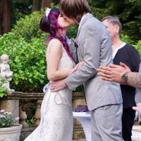 First kiss as a married couple! 