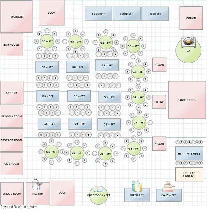 Reception Lay out