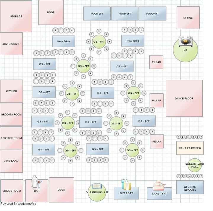 Reception Lay out