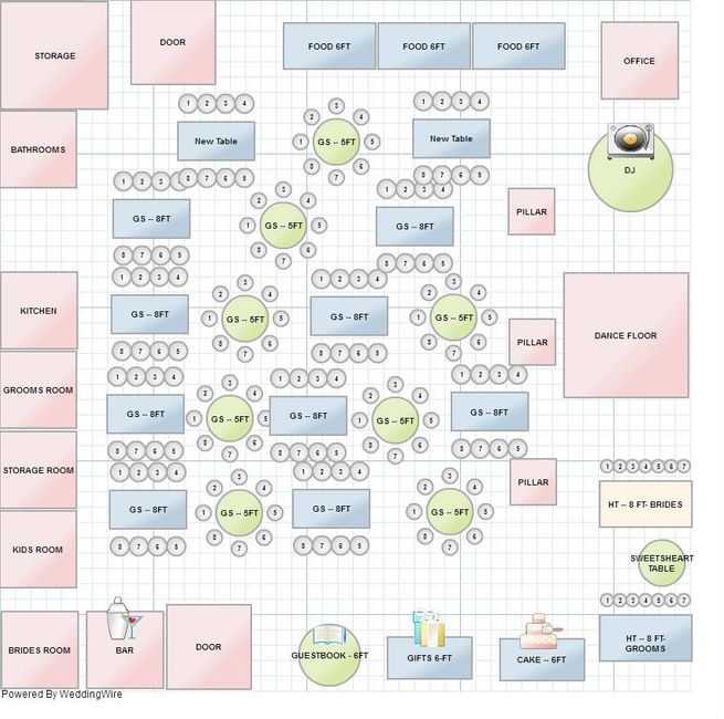 Reception Lay out