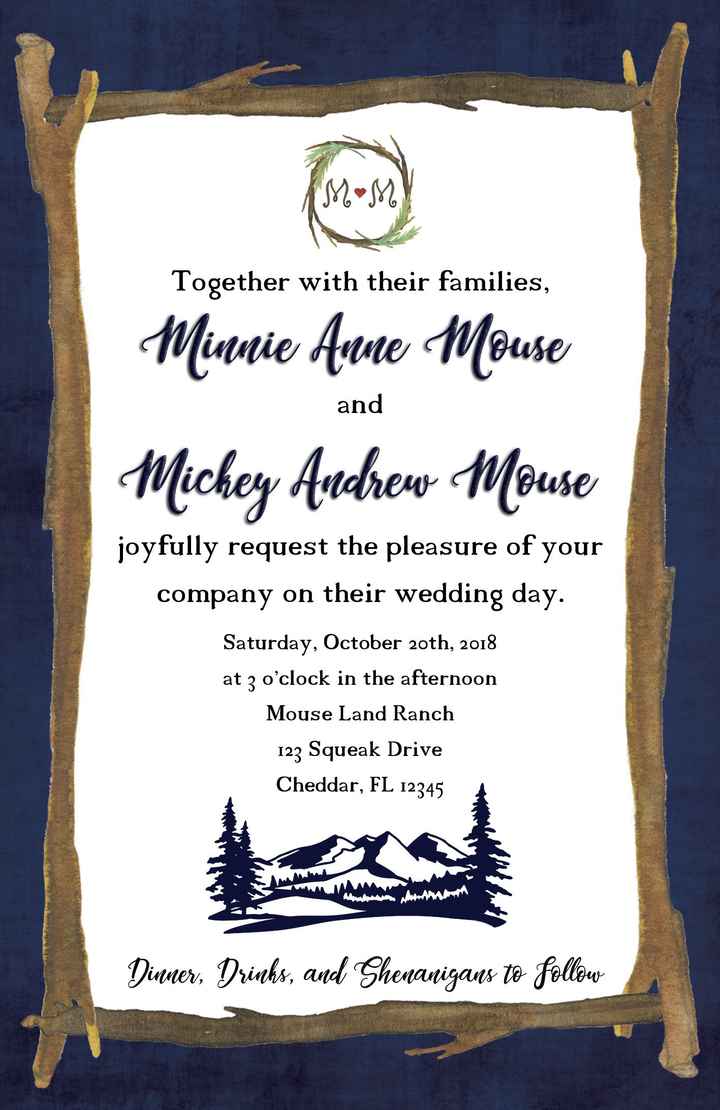 Took a stab at designing my own invites. What do you think? CC Welcome.
