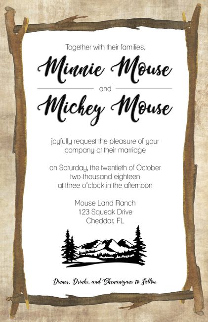 Took a stab at designing my own invites. What do you think? CC Welcome.