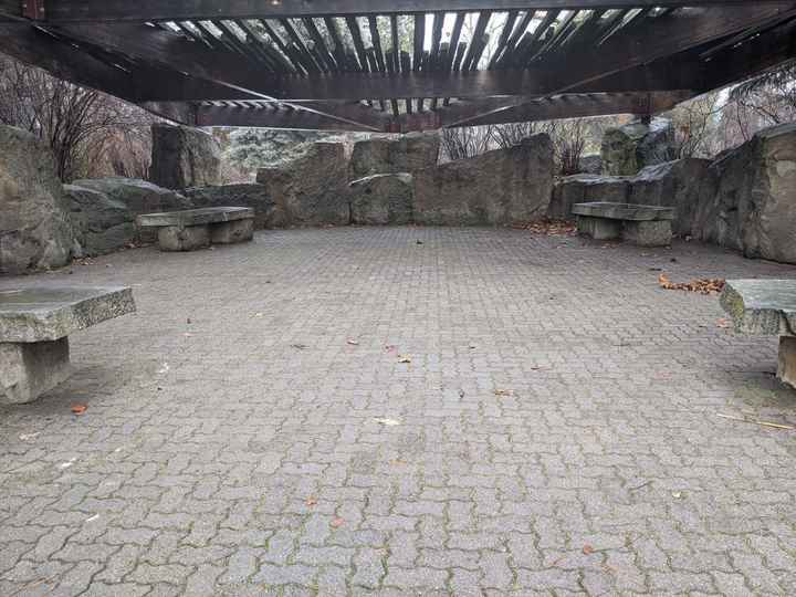 Ceremony space from where we will be standing