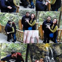 Post a photo of your fiance proposing!