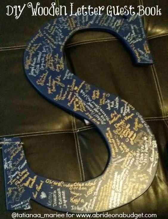 Show me your non traditional guest book! Or your inspiration!