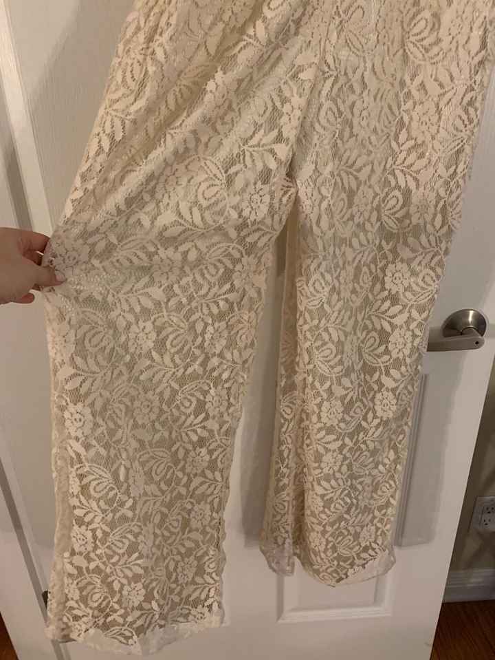 Pants on Strapless Jumpsuit