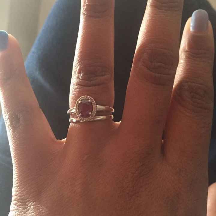 Ladies with halo rings, show me your straight wedding bands!