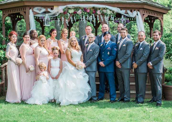 Uneven wedding party