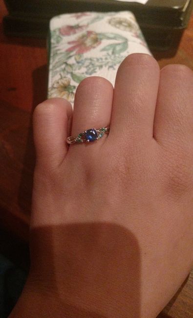 Who else has gemstones in their ring(s)?  Let's see them! 4