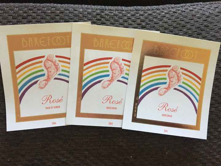 Labels for wine bottle gifts - 1