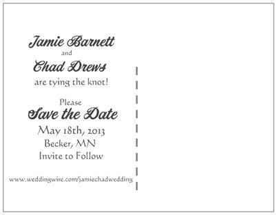 Edited my save the dates (pics!) Opinions please!