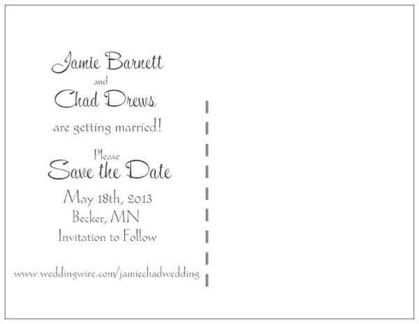 Edited my save the dates (pics!) Opinions please!