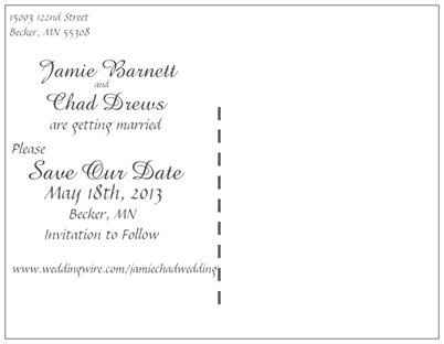 Edited my save the dates (pics!) Opinions please!