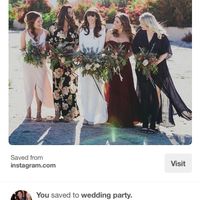 Mismatched bridesmaid