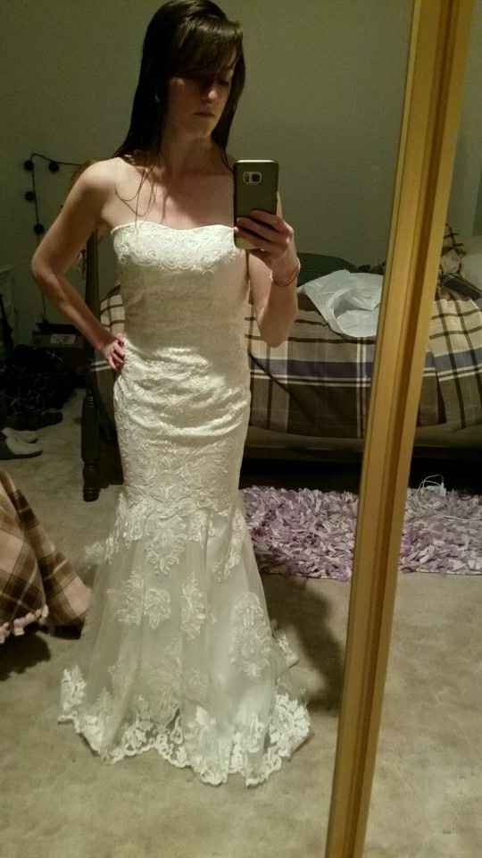 I wanna see your wedding dress!