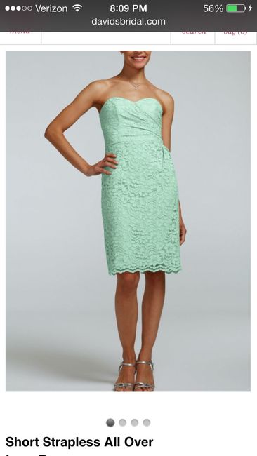 Short Mint BM dress