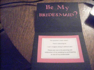 For the bridesmaids