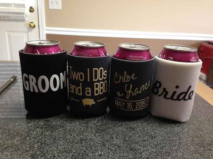 totally wedding koozies