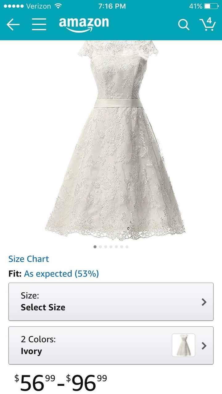 Short, Affordable Wedding Dresses
