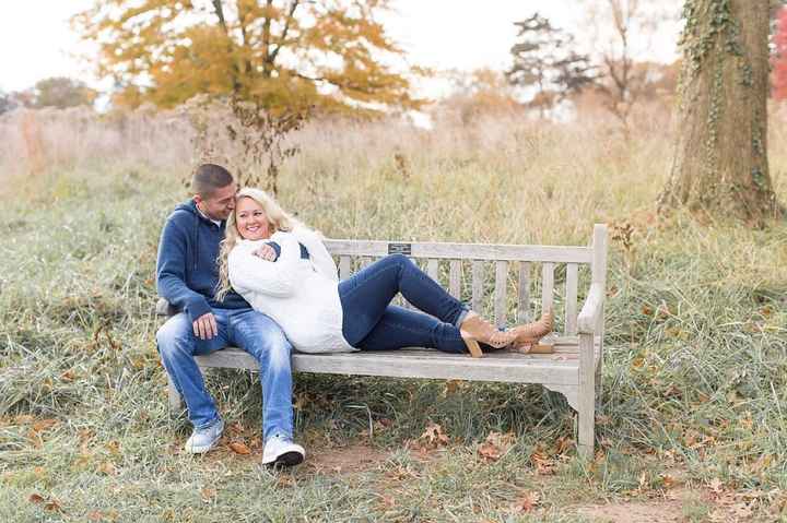 What did your fiance wear for engagement photos?