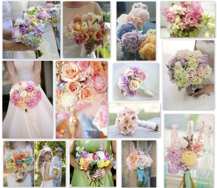 Pastel colored wedding