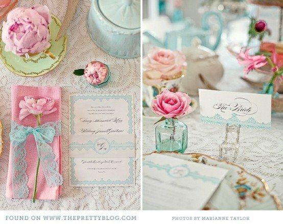 Pastel colored wedding