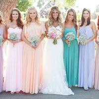 Pastel colored wedding