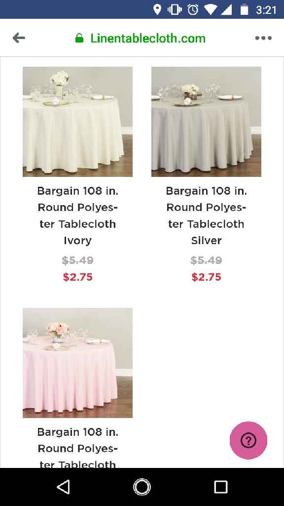 Cheap Deal on 108" Table Cloths from linentablecloth.com - 1