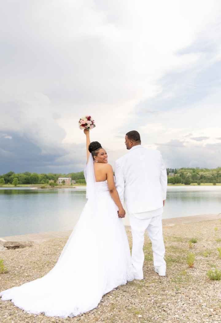 Show me the photo that you just can’t get over from your big day. - 1