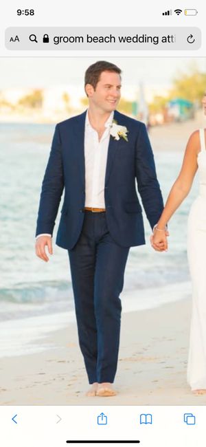 Groom attire for beach wedding 2