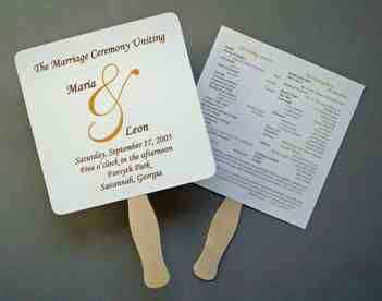 Wedding Fan Assembly - 1