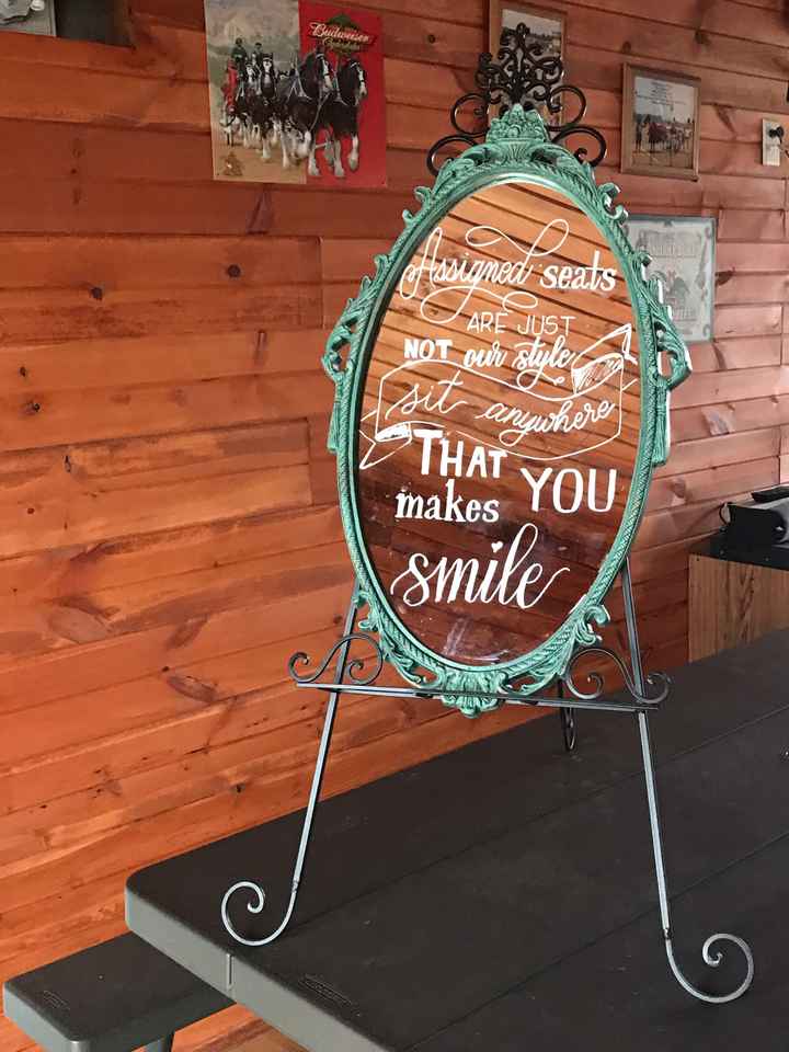 No Assigned Seats seating sign - 1