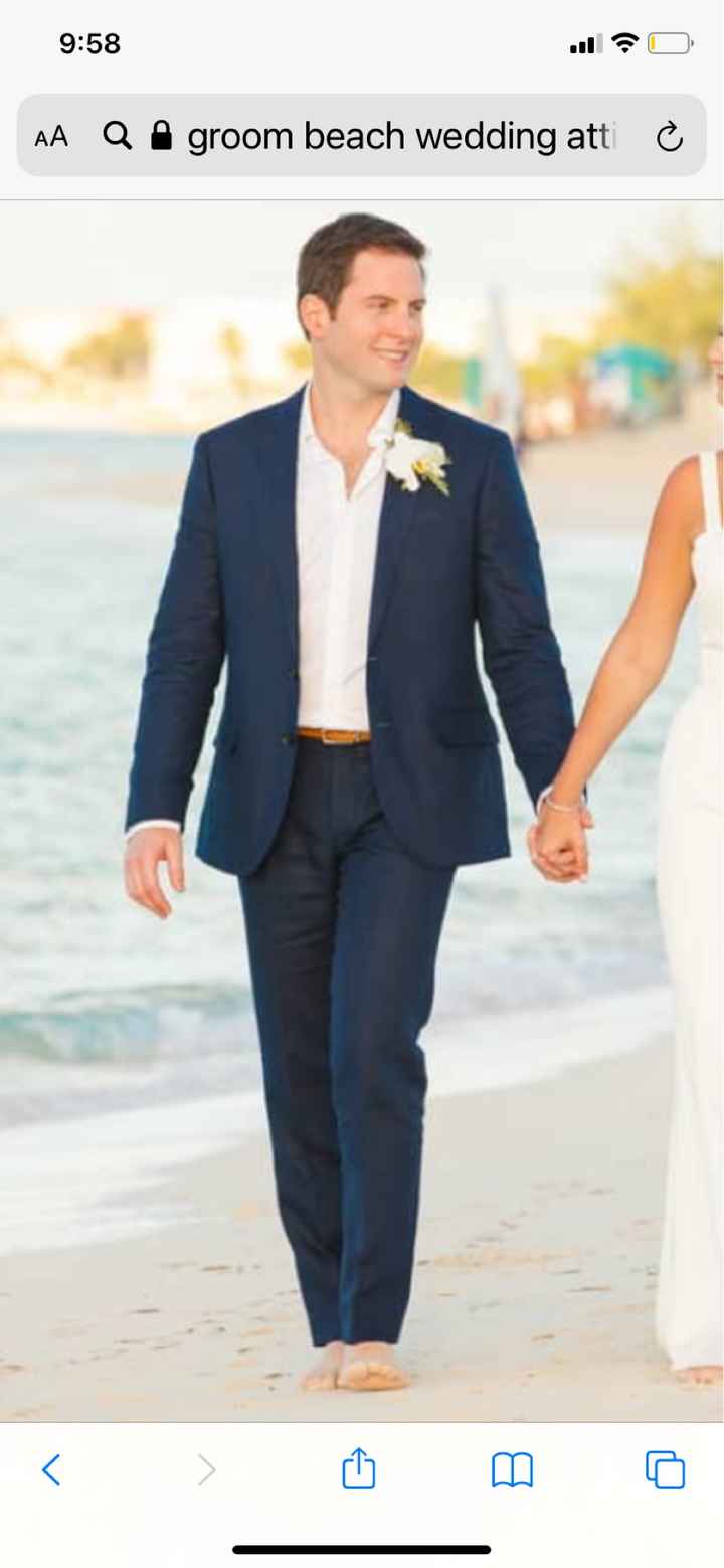 Groom attire for beach wedding - 2