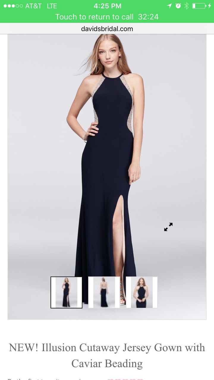 Alternating bridesmaid dresses