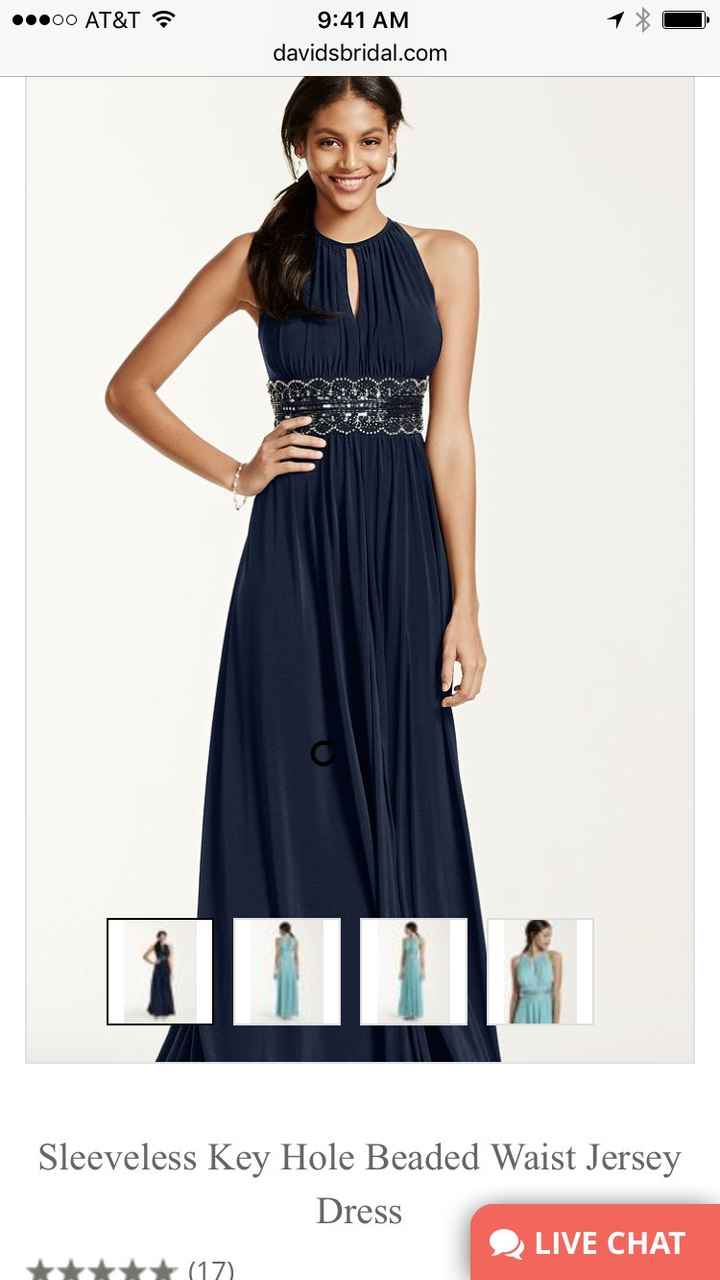 Alternating bridesmaid dresses