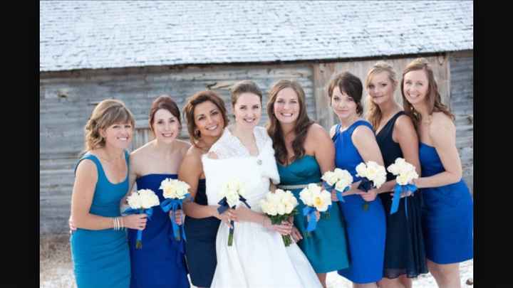 Mismatched BM dresses