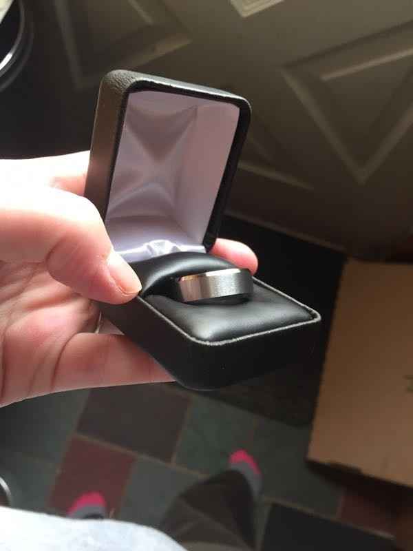 His ring came!