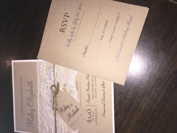 Invitation samples are here!